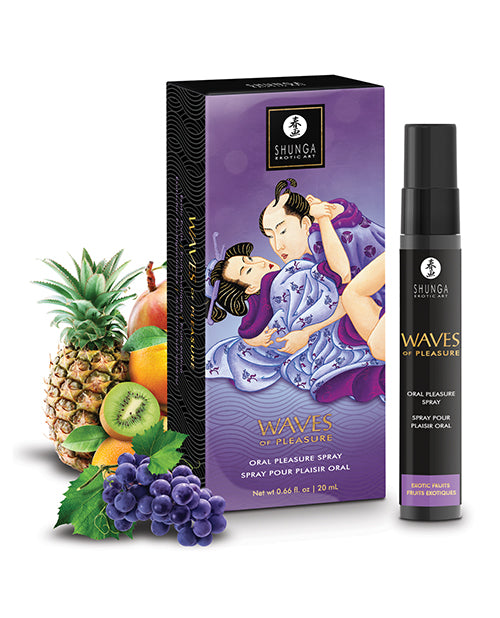 Shunga Waves of Pleasure Oral Pleasure Spray - .66 oz Exotic Fruits
