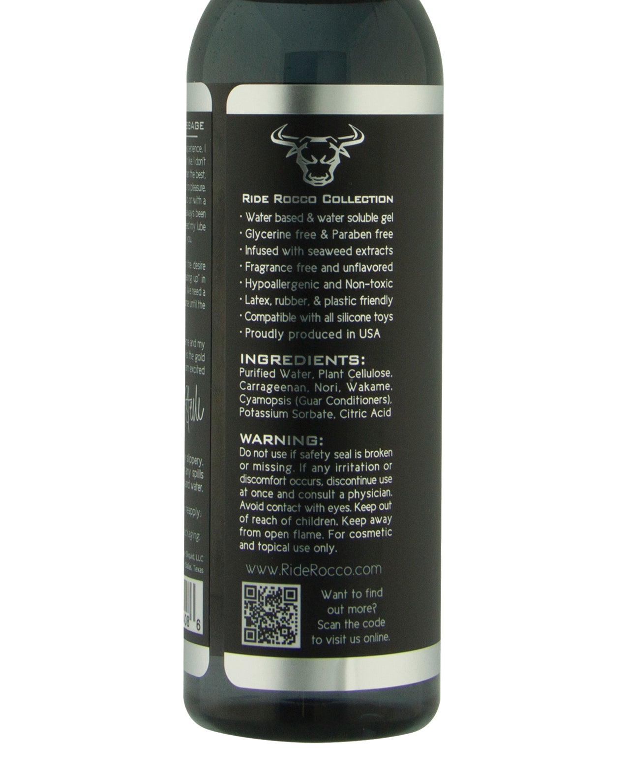 Sliquid Ride Rocco Water Based - 4 oz - Image 2