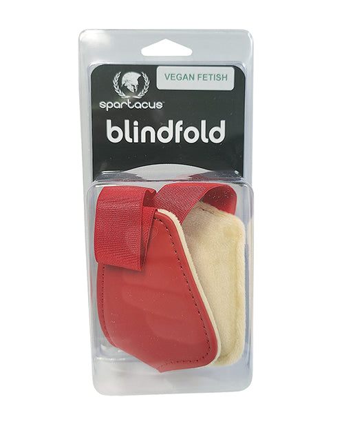 Spartacus PU Blindfold w/Plush Lining - Red