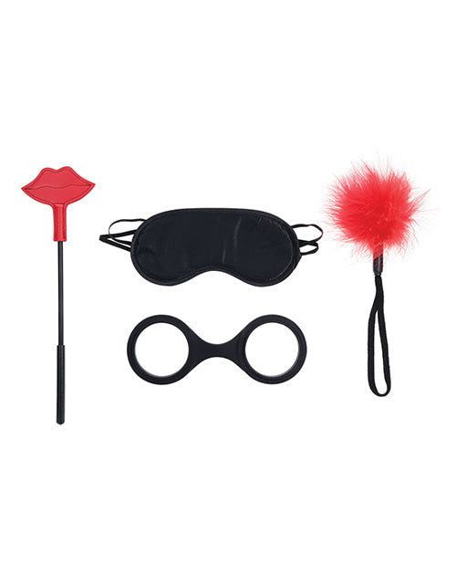 Sex & Mischief Ex's & Oh's Kiss Kit - Red/Black