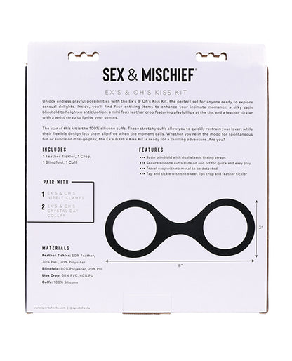 Sex & Mischief Sex & Mischief Ex's & Oh's Kiss Kit - Red/Black - Image 8