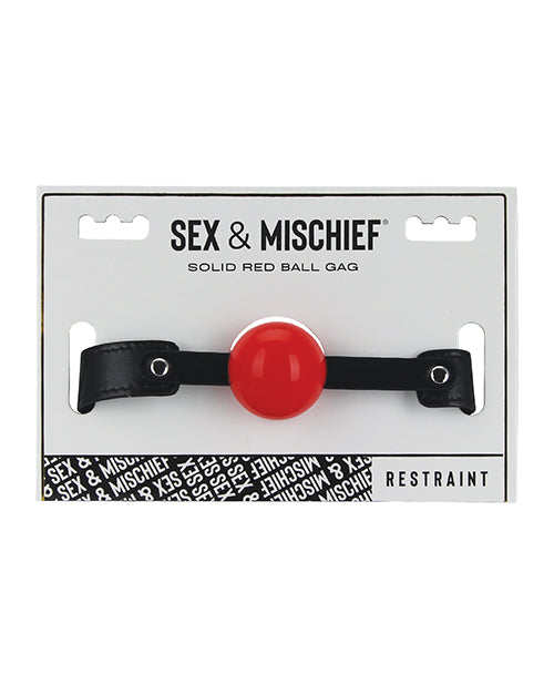 Sex & Mischief Solid Red Ball Gag