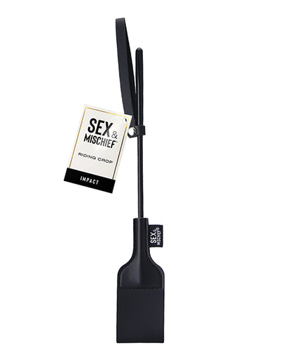 Sex & Mischief Riding Crop - Black