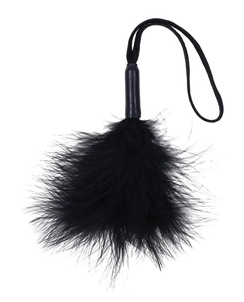 Sex & Mischief Peaches 'n CreaMe Wrist Feather Tickler - Black
