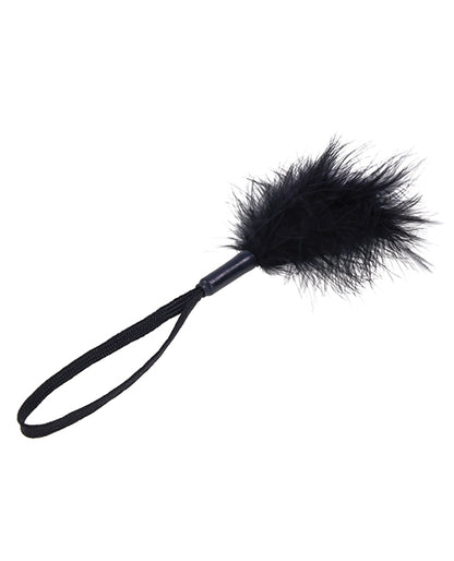 Sex & Mischief Peaches 'n CreaMe Wrist Feather Tickler - Black