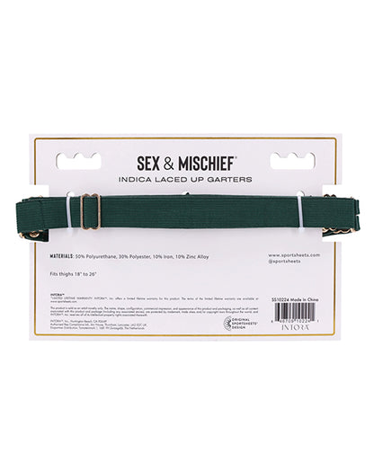 Sex & Mischief Indica Laced Up Garters