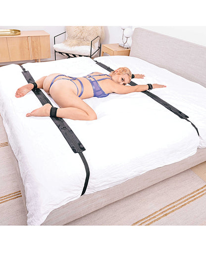 Sportsheets No Matter Where Adjustable Bondage Restraint System - Black