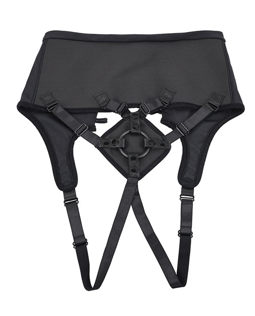 Sportsheets High Waisted Strap-On Corset - Black