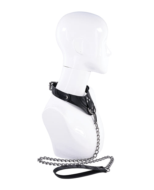 Sportsheets Velvet Noir Collar & Leash - Black