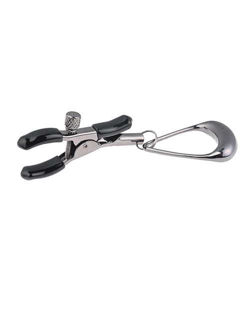 Sportsheets Velvet Noir Tuggable Nipple Clamps - Black