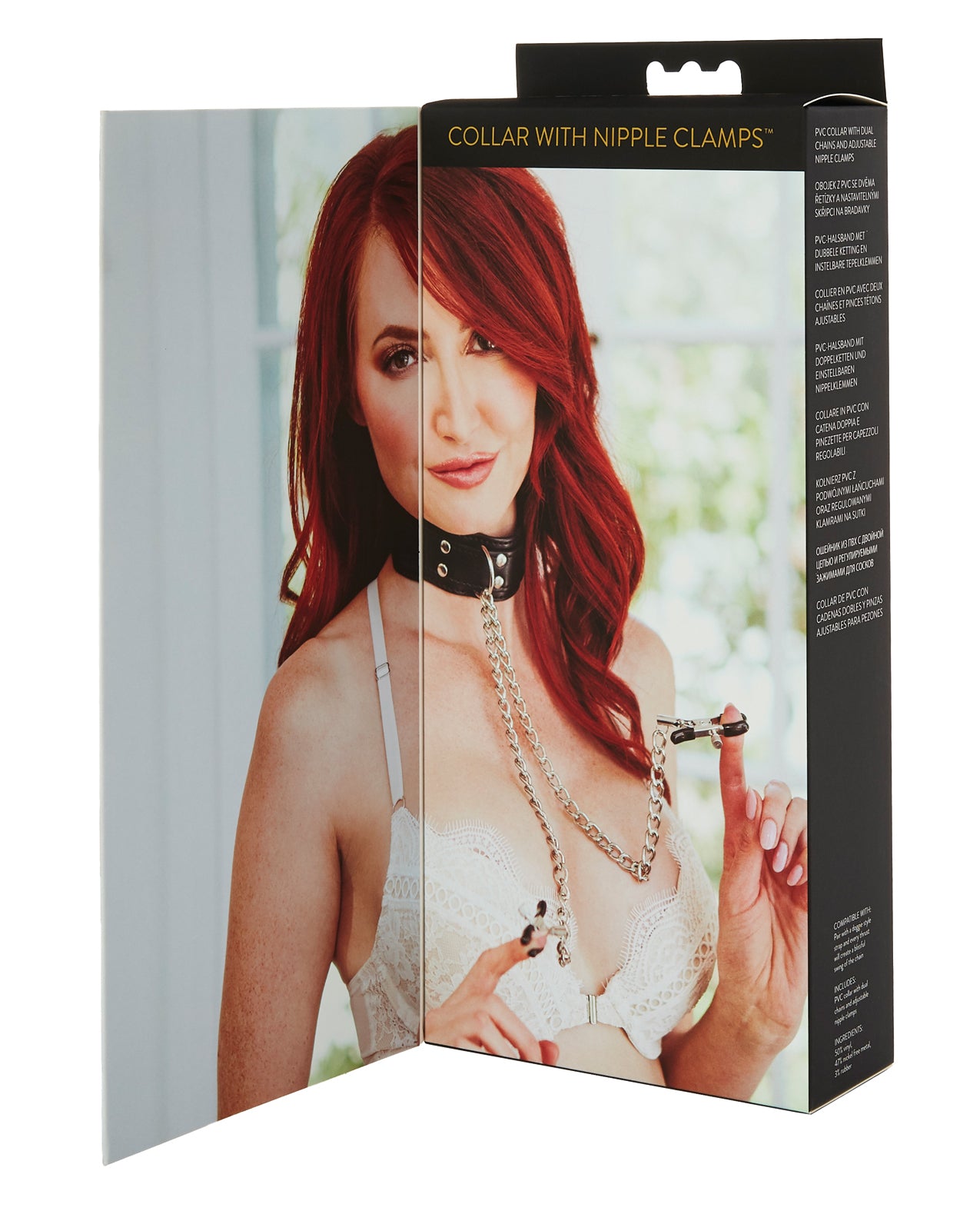 Sex & Mischief Nipple Clamps w/Collar