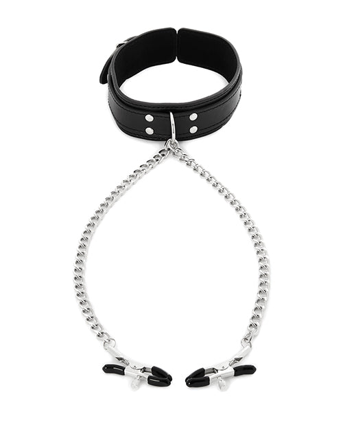 Sex & Mischief Nipple Clamps w/Collar