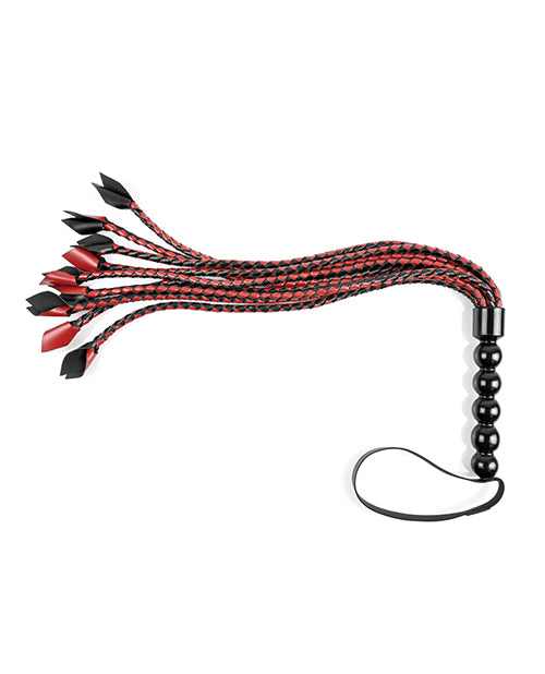 Saffron Saffron Braided Flogger - Red/Black - Image 3