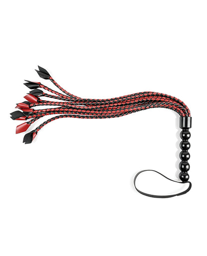 Saffron Saffron Braided Flogger - Red/Black - Image 3