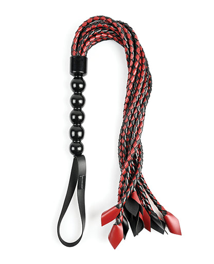 Saffron Saffron Braided Flogger - Red/Black - Image 4