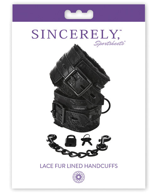 Sincerely Lace Fur Lined Handcuffs