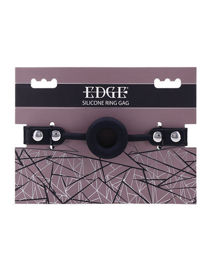 Edge Silicone Ring Gag - Black