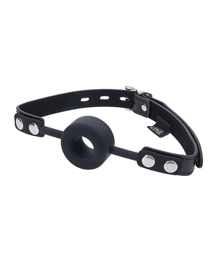 Edge Silicone Ring Gag - Black