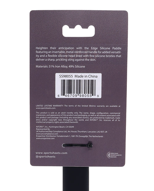 Edge Pins & Needles Silicone Paddle - Black