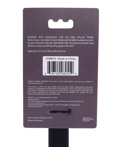 Edge Pins & Needles Silicone Paddle - Black