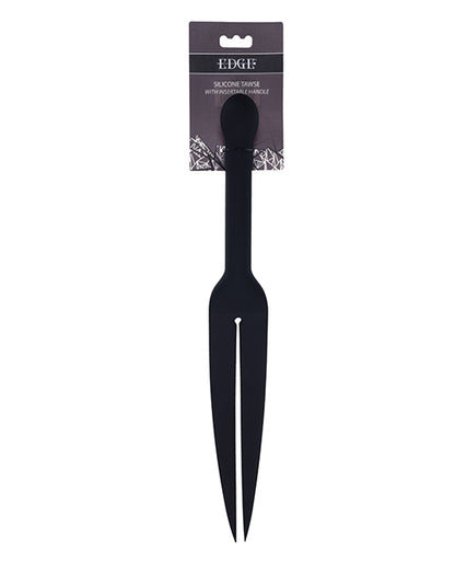 Edge Silicone Tawse - Black