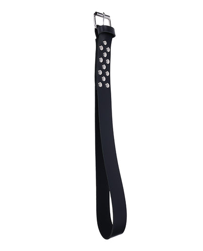 Edge Leather Belt Spanker - Black