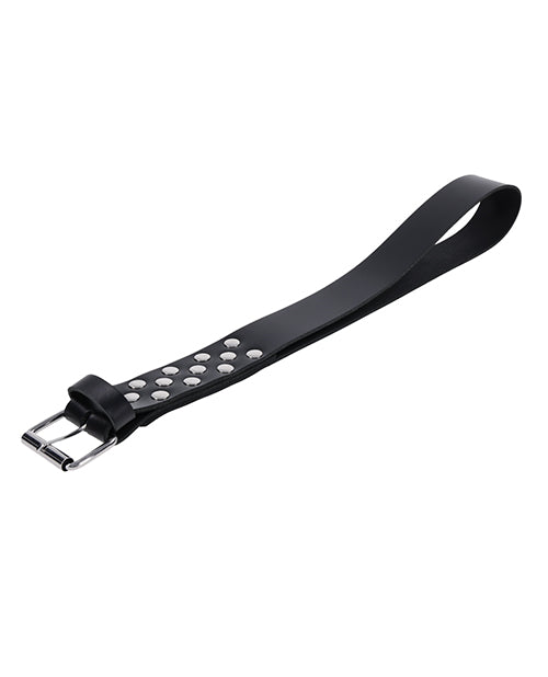 Edge Leather Belt Spanker - Black
