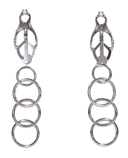 Edge Tuggable Clover Clamps - Silver