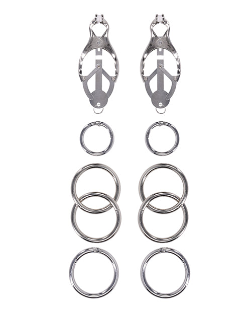 Edge Tuggable Clover Clamps - Silver