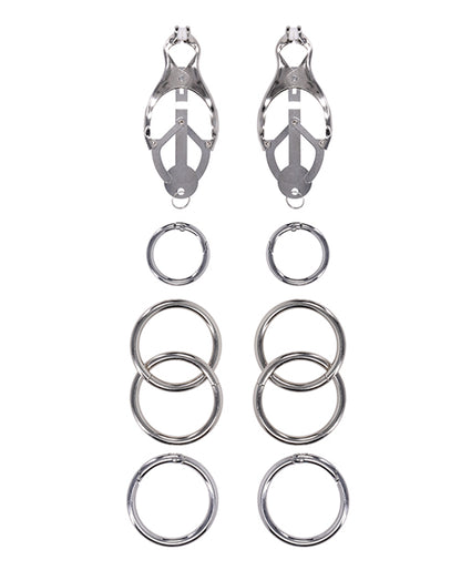 Edge Tuggable Clover Clamps - Silver