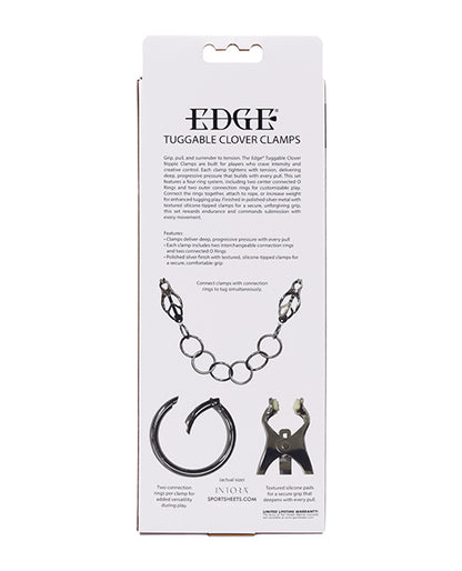 Edge Tuggable Clover Clamps - Silver