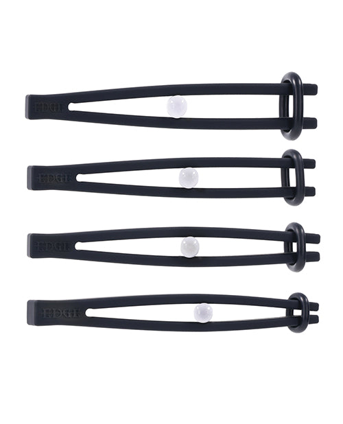 Edge Silicone Pinching Rods - Black