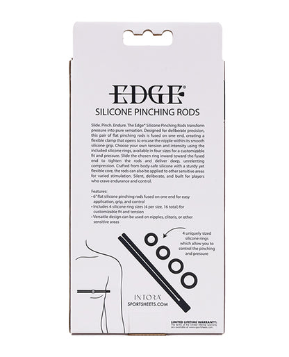 Edge Silicone Pinching Rods - Black