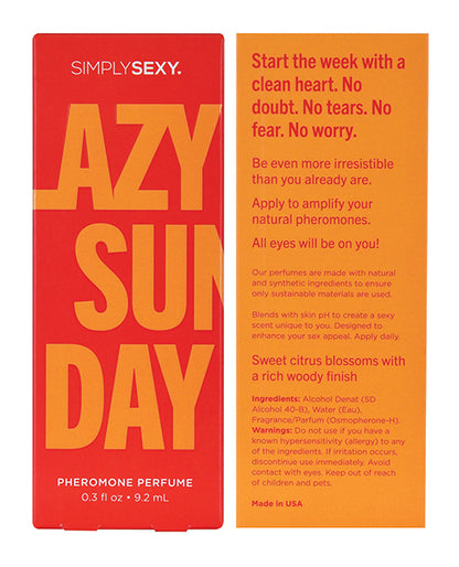Simply Sexy Pheromone Perfume - .3 oz Lazy Sunday