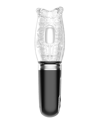 Thrusting, Rotating & Vibrating Oral Sex Masturbator - Black