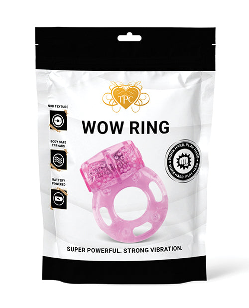 Wow Ring Vibrating Cock Ring - Pink
