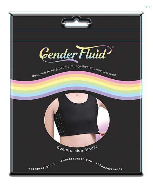 Gender Fluid Chest Compression Binder  - XL Black