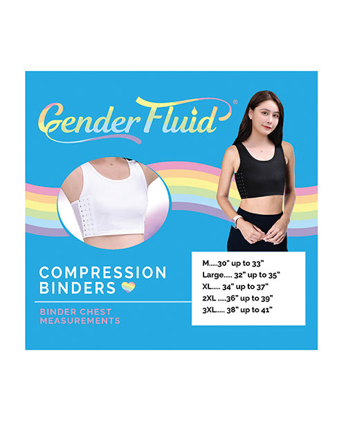 Gender Fluid Chest Compression Binder  - XXXL White