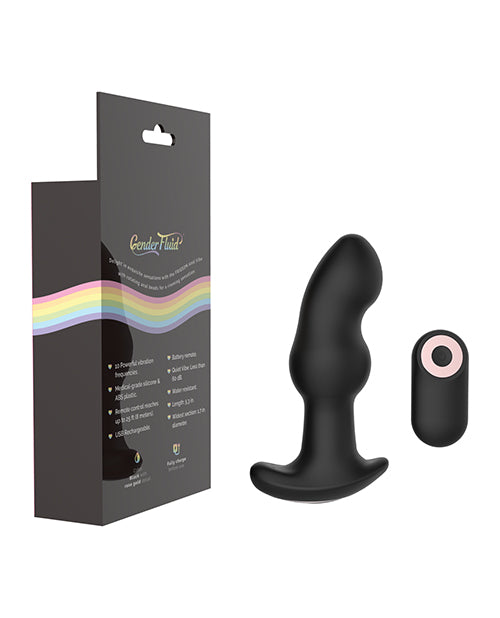 Gender Fluid Frission Anal Vibe w/Remote - Black