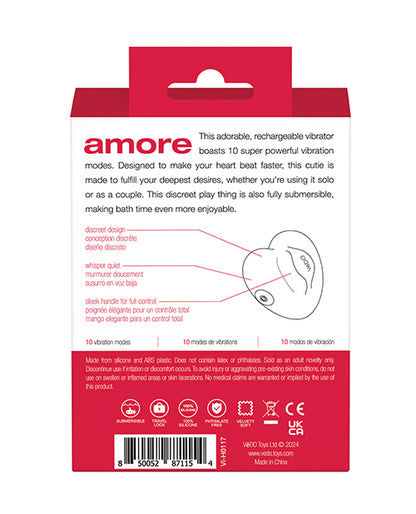 VeDo Amore Rechargeable Pleasure Vibe - Red