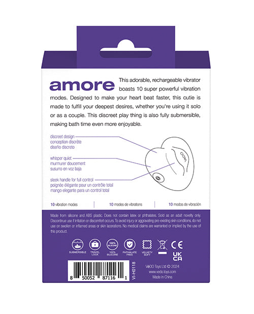 VeDo Amore Rechargeable Pleasure Vibe - Purple