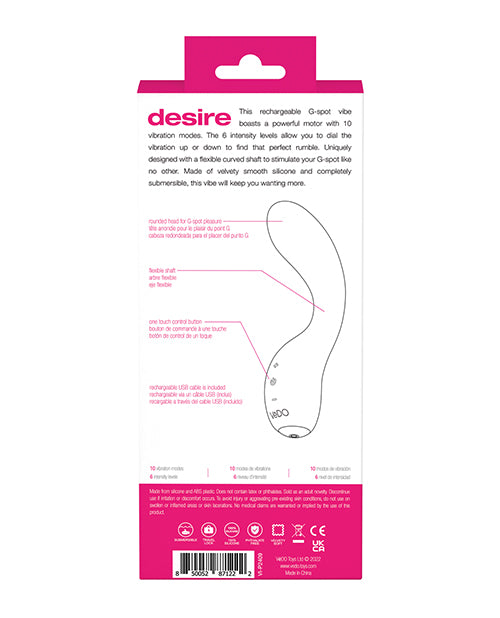 VeDo Desire Rechargeable G-Spot Vibe - Pink