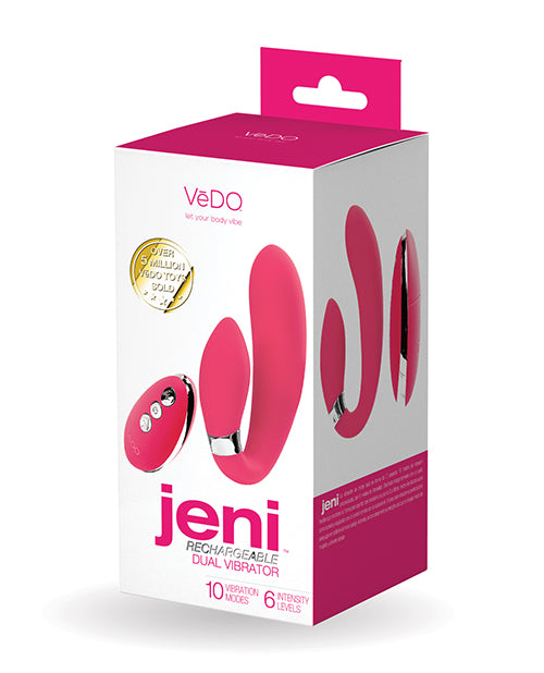 VeDO Jeni Dual Motor Vibe w/Remote - Pink