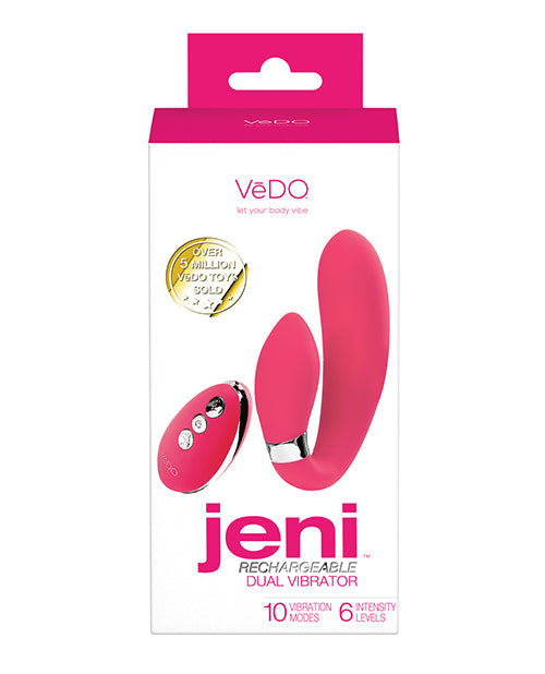 VeDO Jeni Dual Motor Vibe w/Remote - Pink