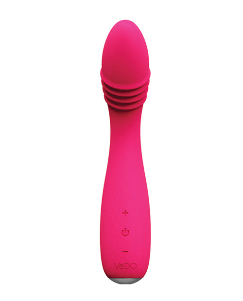 VeDO VeDO Ohni Rechargeable G-Spot Thrusting Vibe - Pink - Image 4