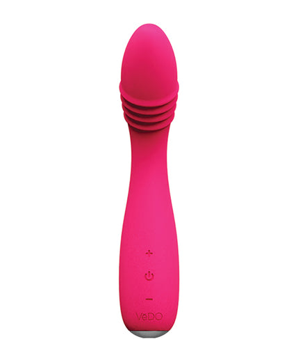 VeDO VeDO Ohni Rechargeable G-Spot Thrusting Vibe - Pink - Image 4