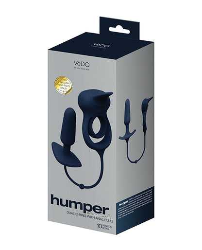 VeDO VeDO Humper Rechargeable Dual C-Ring w/Anal Plug - Black