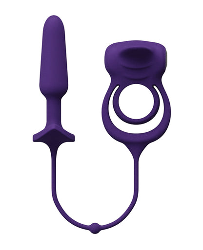 VeDO VeDO Humper Rechargeable Dual C-Ring w/Anal Plug - Purple - Image 3