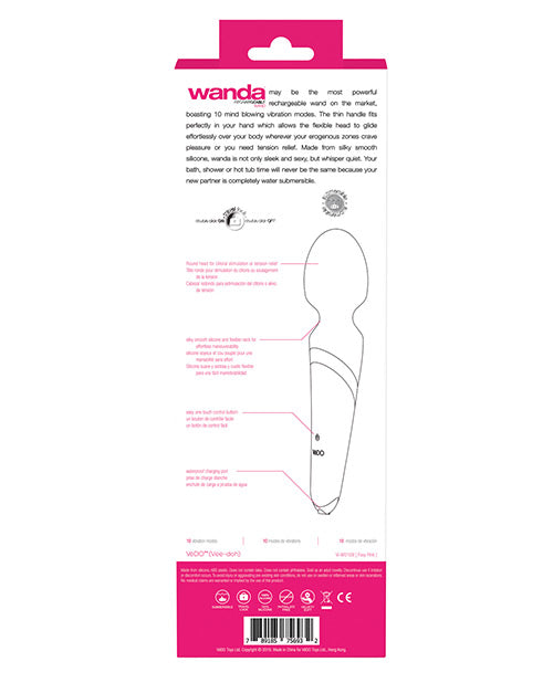 VeDO VeDO Wanda Rechargeable Wand - Foxy Pink - Image 2