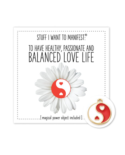 Warm Human Healthy Balanced Love LIfe Mini Card & Charm